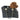 Quilted Black Patent Leather Dog Carrier with Chain Strap