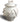 Ceramic Dog Treat Jar - White