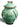 Ceramic Dog Treat Jar - Aqua