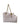 Light Pink Faux Leather Dog Carrier with Chain Straps