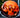 Airbrushed Orange Lightning Skull Dog Helmet